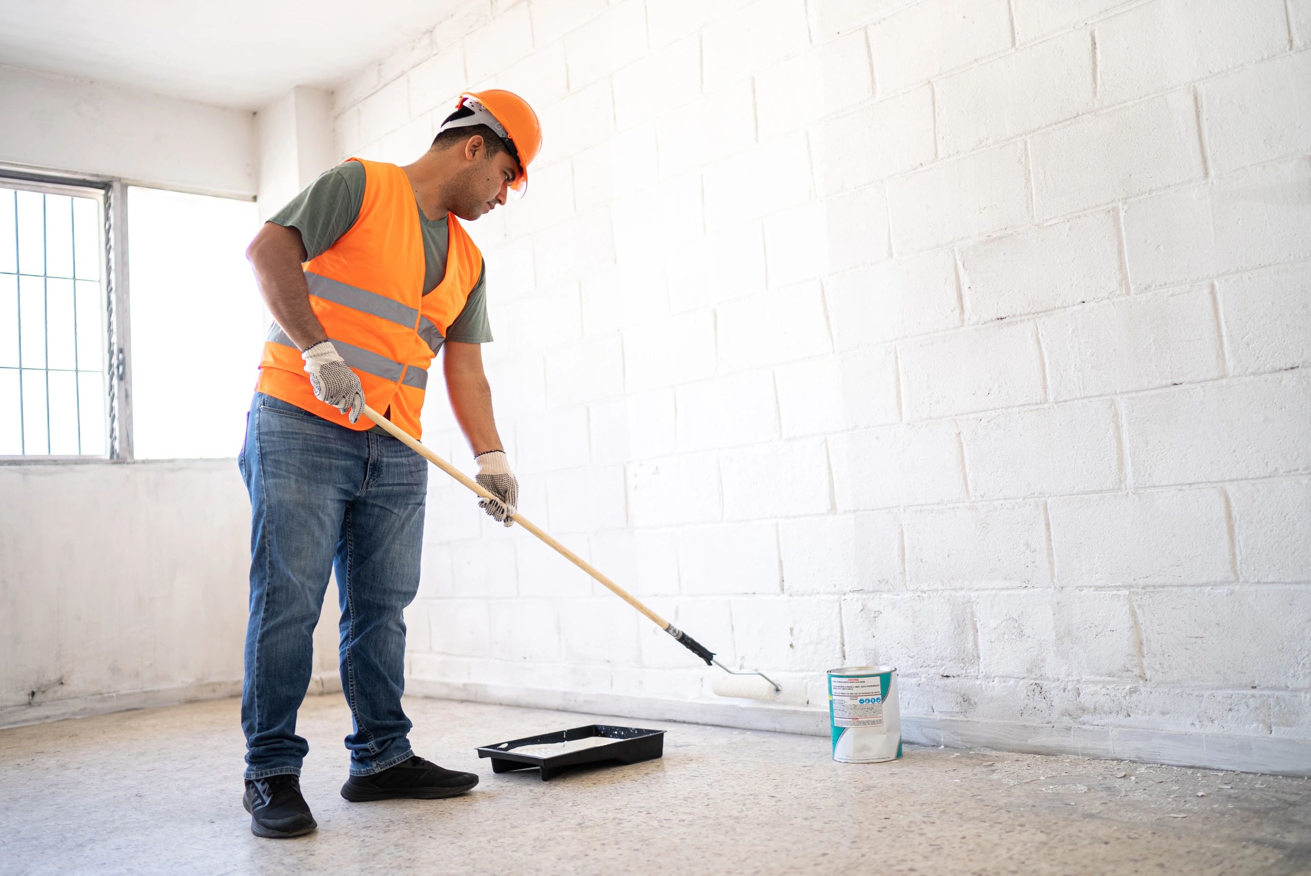 Team member representing professional coating service