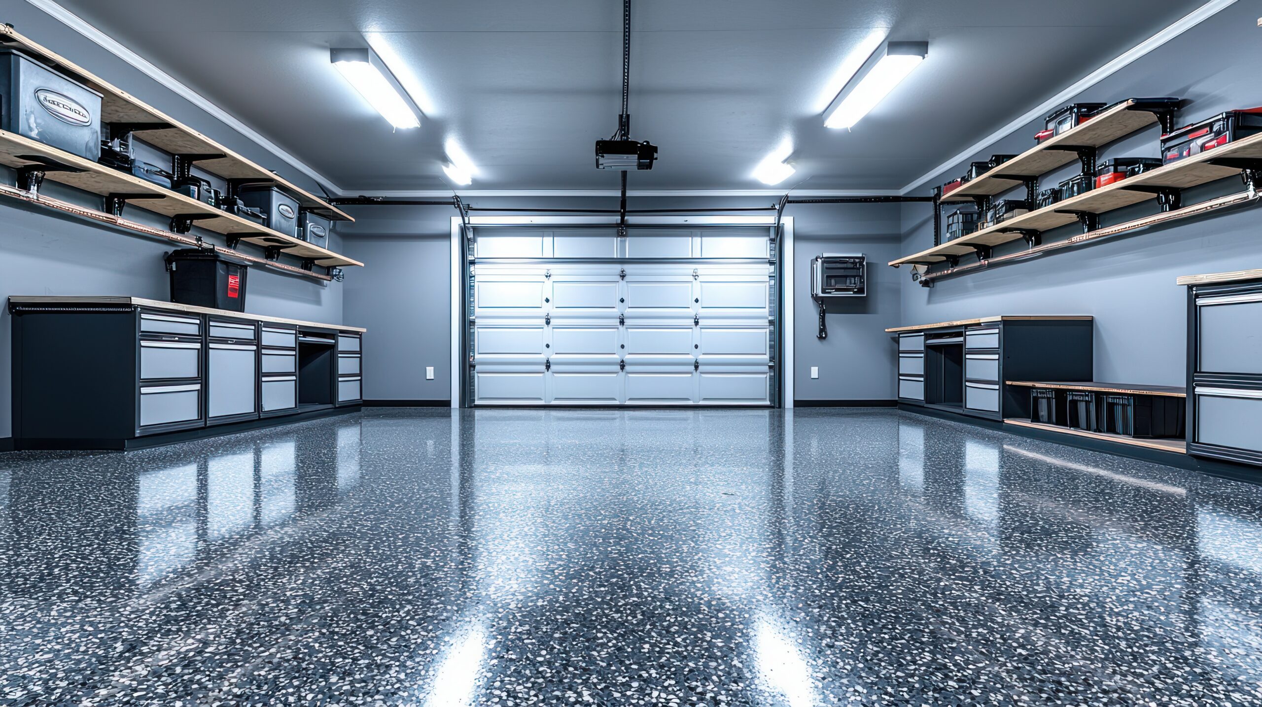 Premium epoxy garage floor coating in Utah