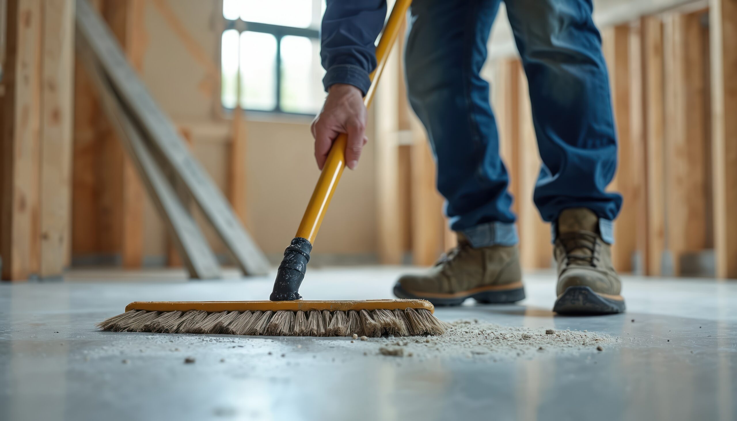 Concrete floor coating project