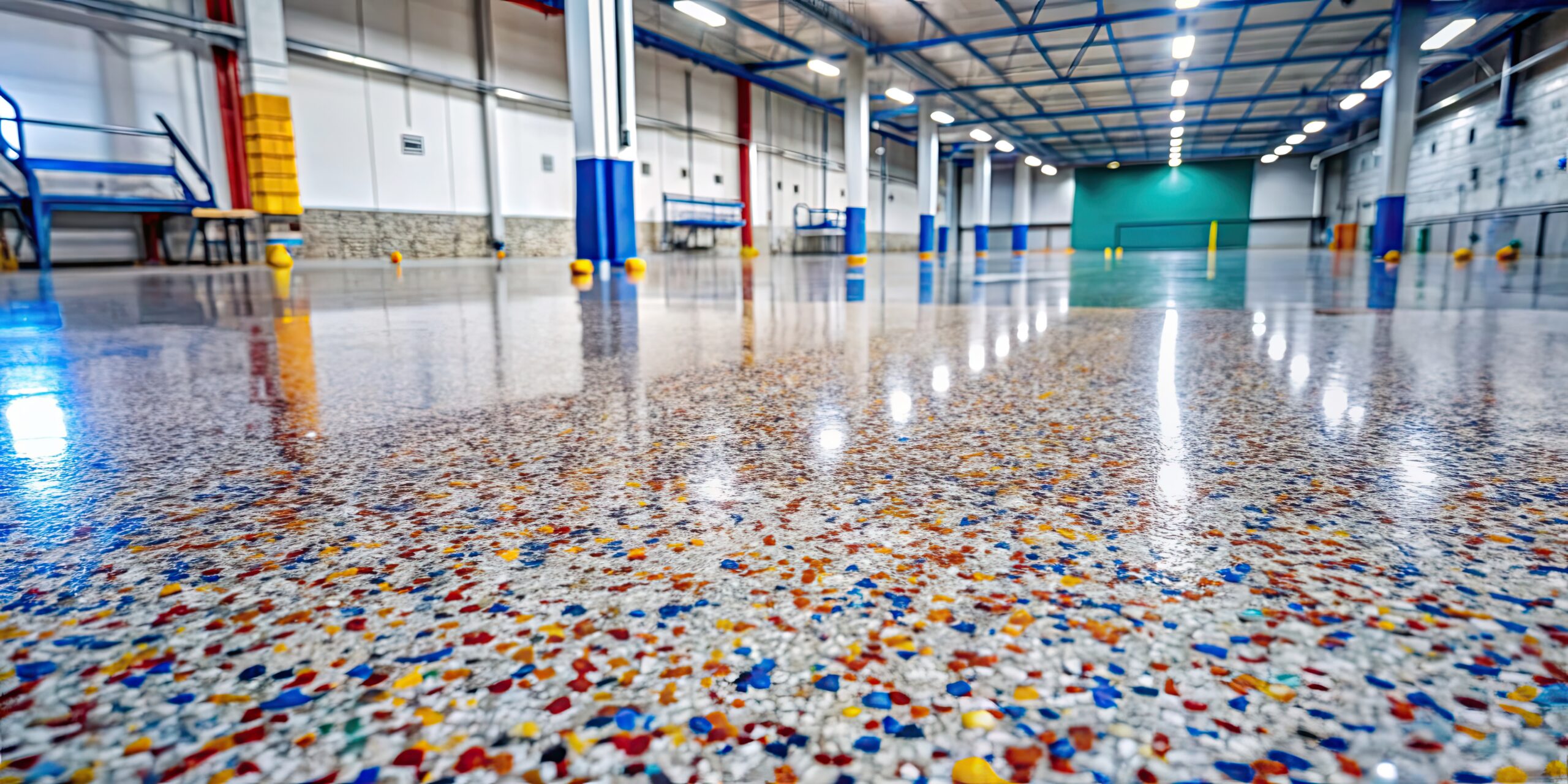 Polished epoxy finish